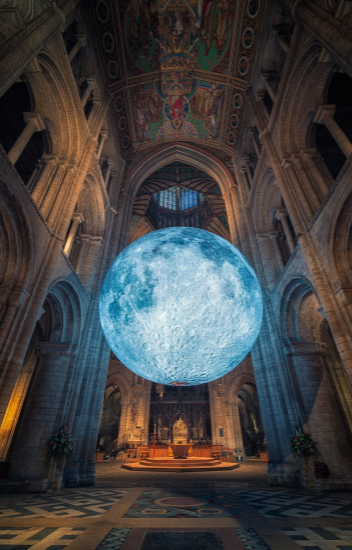 Luke Jerram Museum of the Moon Bristol Cathedral