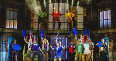 Heathers the Musical Bristol Hippodrome photo shows full cast in large song and dance number