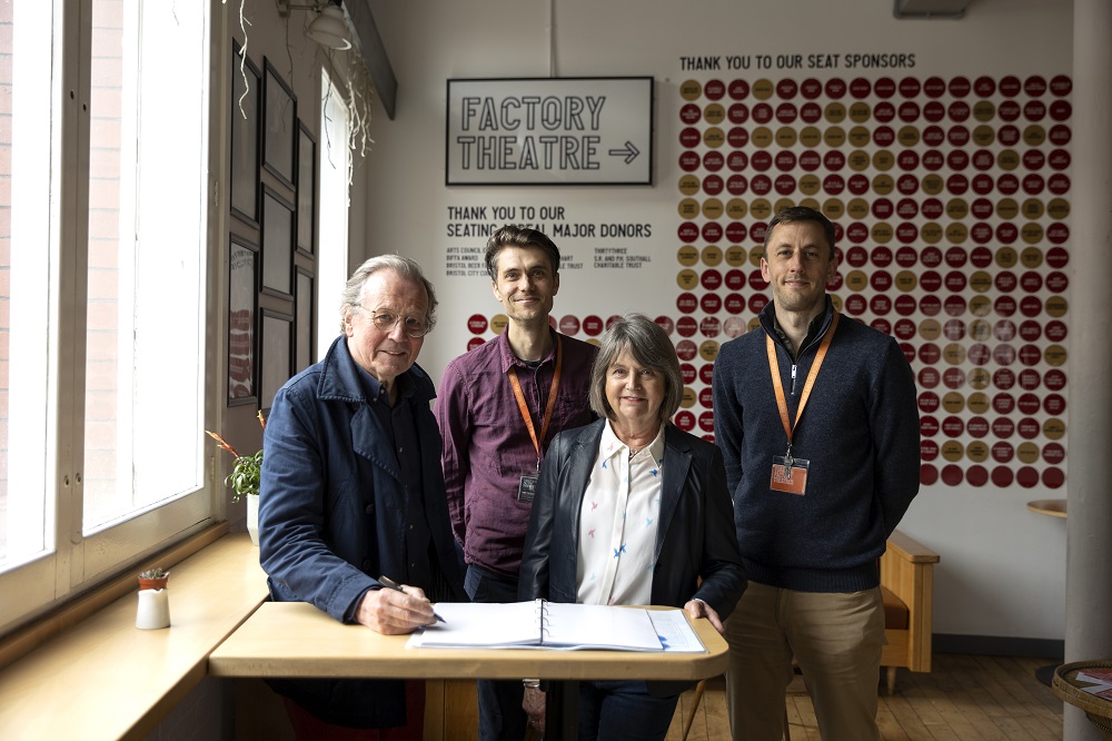 Tobacco Factory Theatres Image Left to Right: George Ferguson, Mike Tweddle, Sarah Smith, David Dewhurst