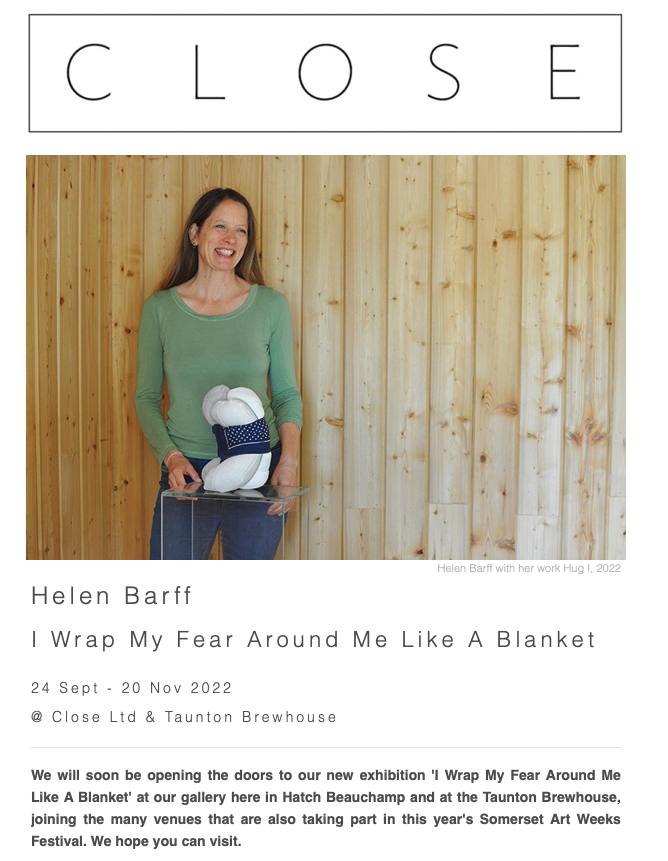 I Wrap My Fear Around Me Like A Blanket Somerset Arts Weeks Festival