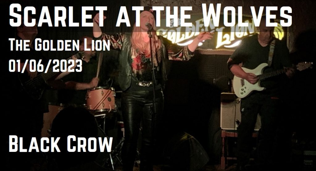 scarlet and the wolves Live Black Crow at The Golden Lion bristol