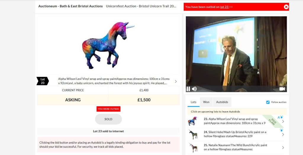 bristol Unicornfest Auction