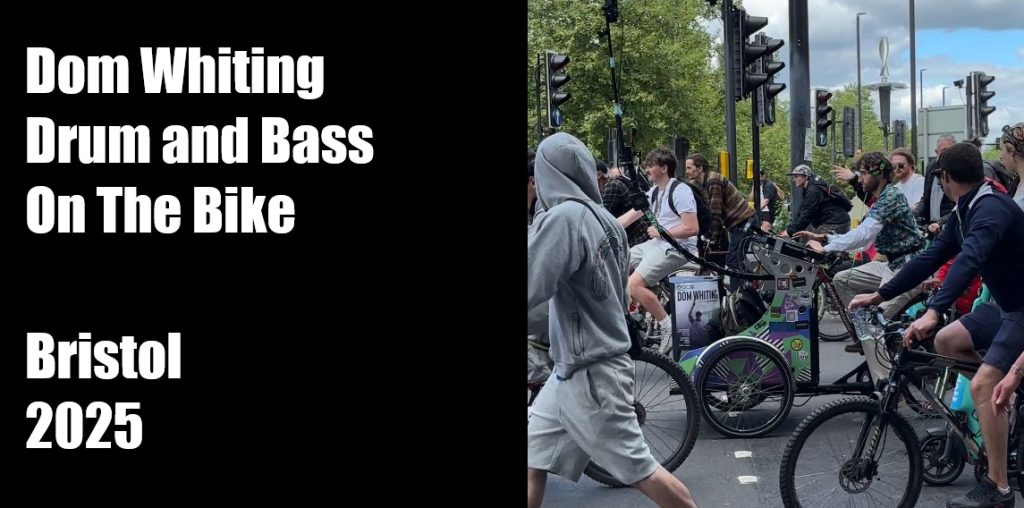 Dom Whiting Drum and Bass on the Bike Bristol