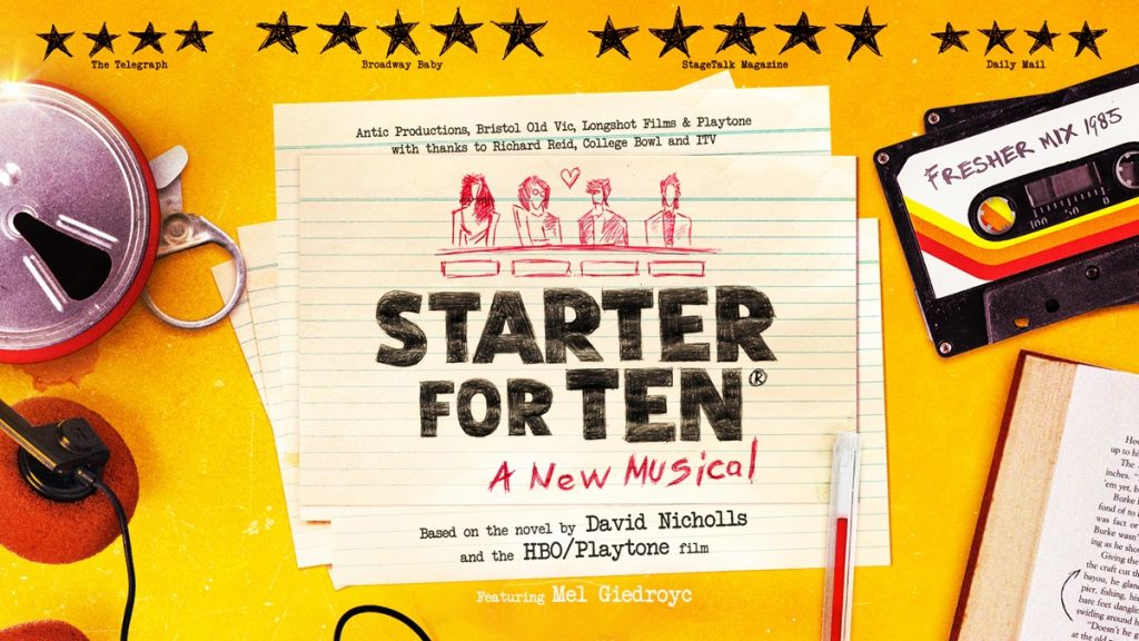 Starter for Ten Bristol Old Vic casting
