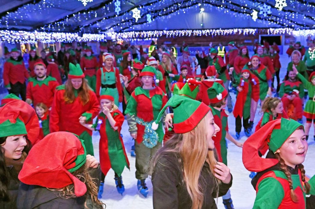 Christmas Skating at Clarks Village Near Bristol