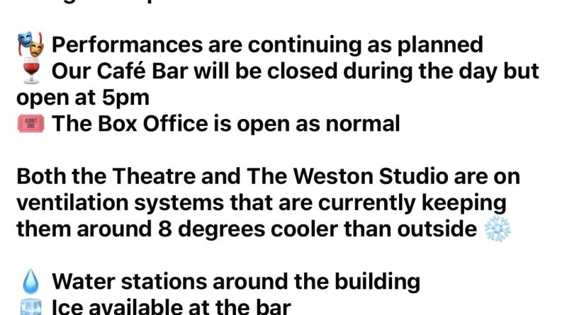 Are Bristol Theatres Open In The Heatwave?