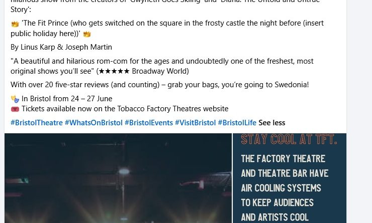 The Fit Prince Tobacco Factory Theatres
