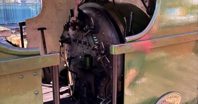 Inside the cab of a steam train - Henbury Bristol Harbourside Railway
