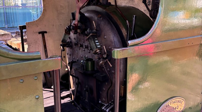 Inside the cab of a steam train - Henbury Bristol Harbourside Railway